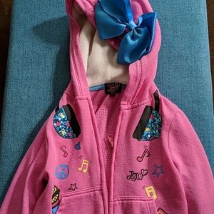 Jojo Siwa pink zip up sweatshirt